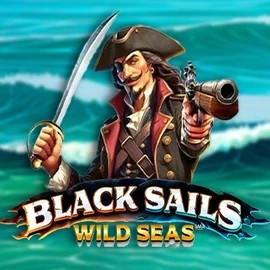 Black Sails Wild Seas slot logo by Infinity Dragon Studios at Vegasino Casino